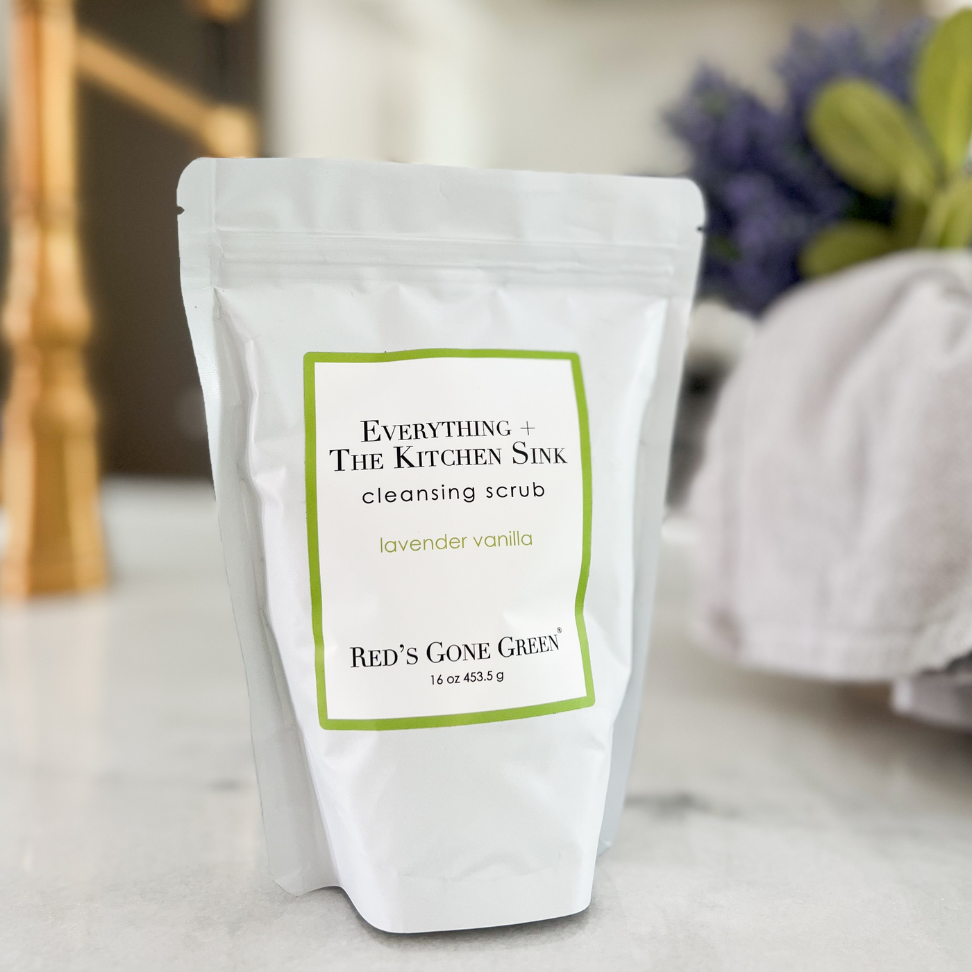 Lavender Vanilla Cleansing Sink Scrub, 16 oz