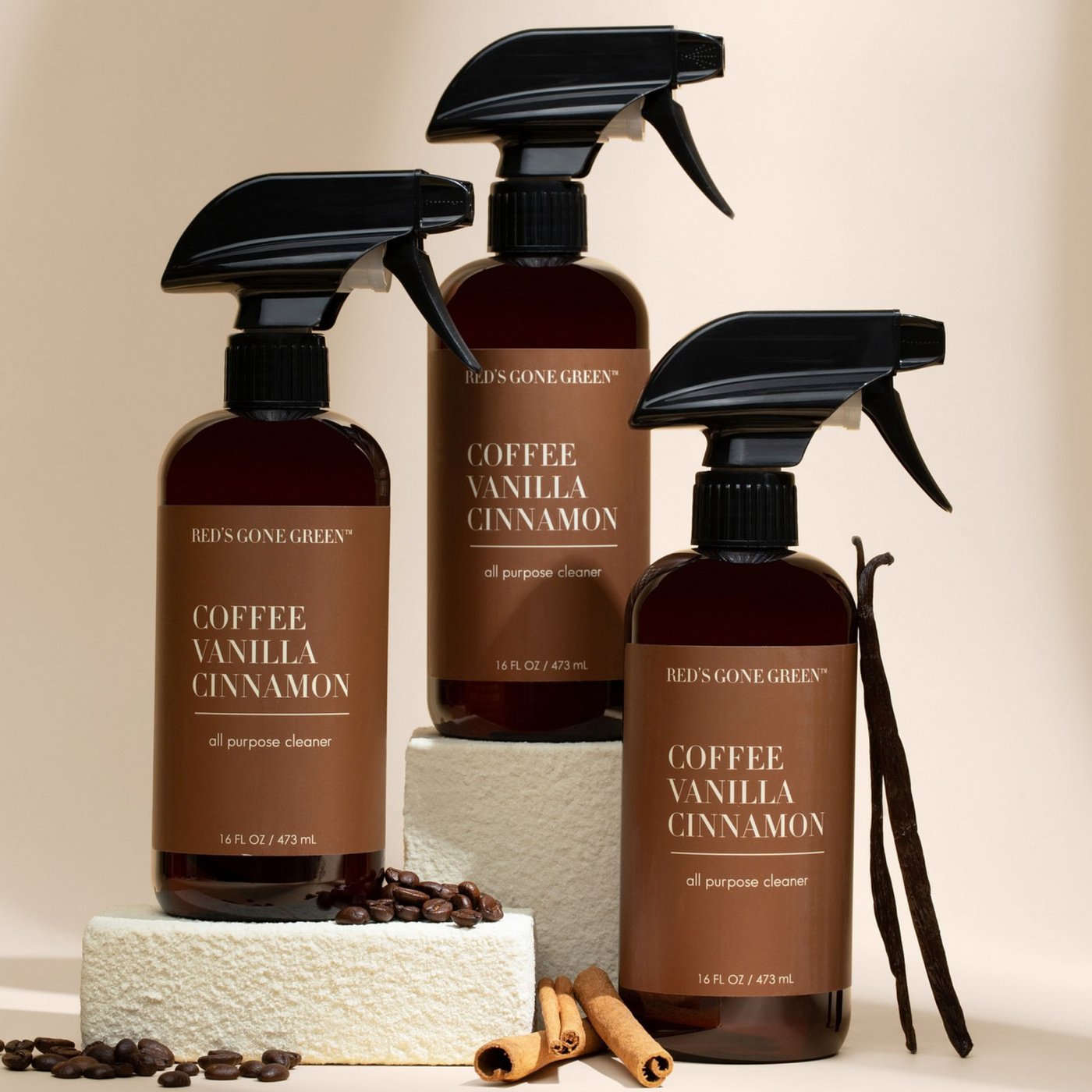 Coffee Vanilla Cinnamon All-Purpose Cleaner, 3-Pack