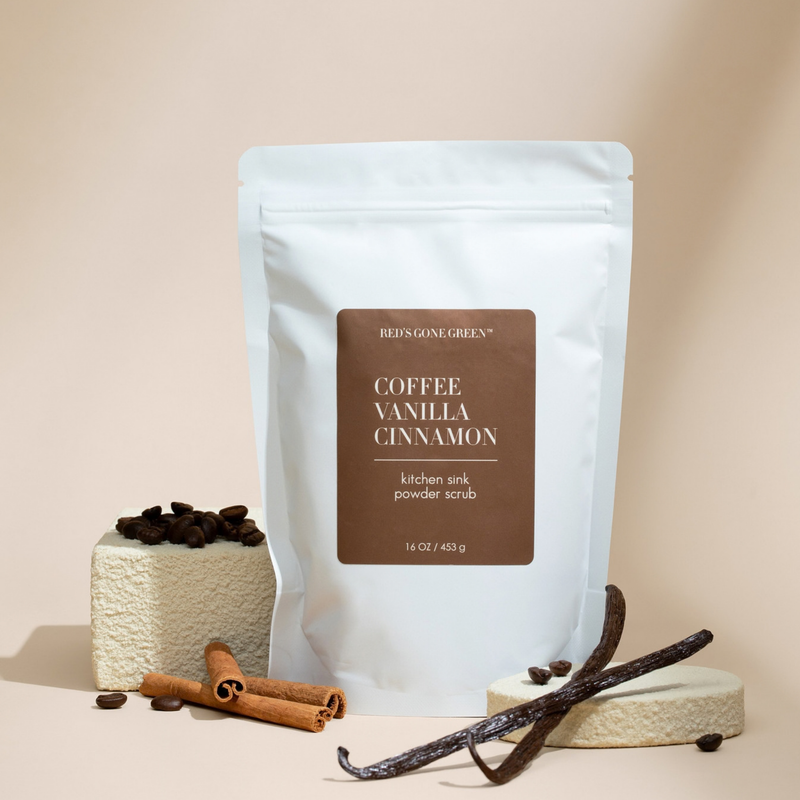 Coffee Vanilla Cinnamon Kitchen Sink Powder Scrub, 16 oz