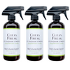 Red’s Gone Green Peppermint Vanilla All Purpose Cleaner 3-pack on white background, natural non-toxic cleaner for glass and granite.