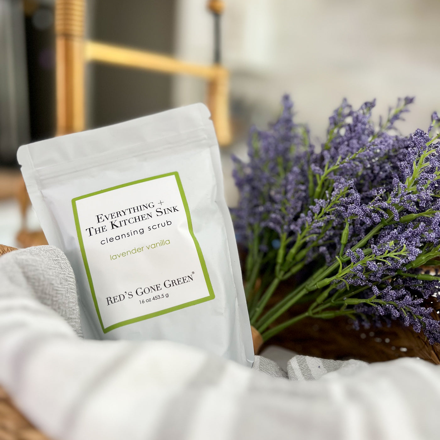 Lavender Vanilla Cleansing Sink Scrub, 16 oz