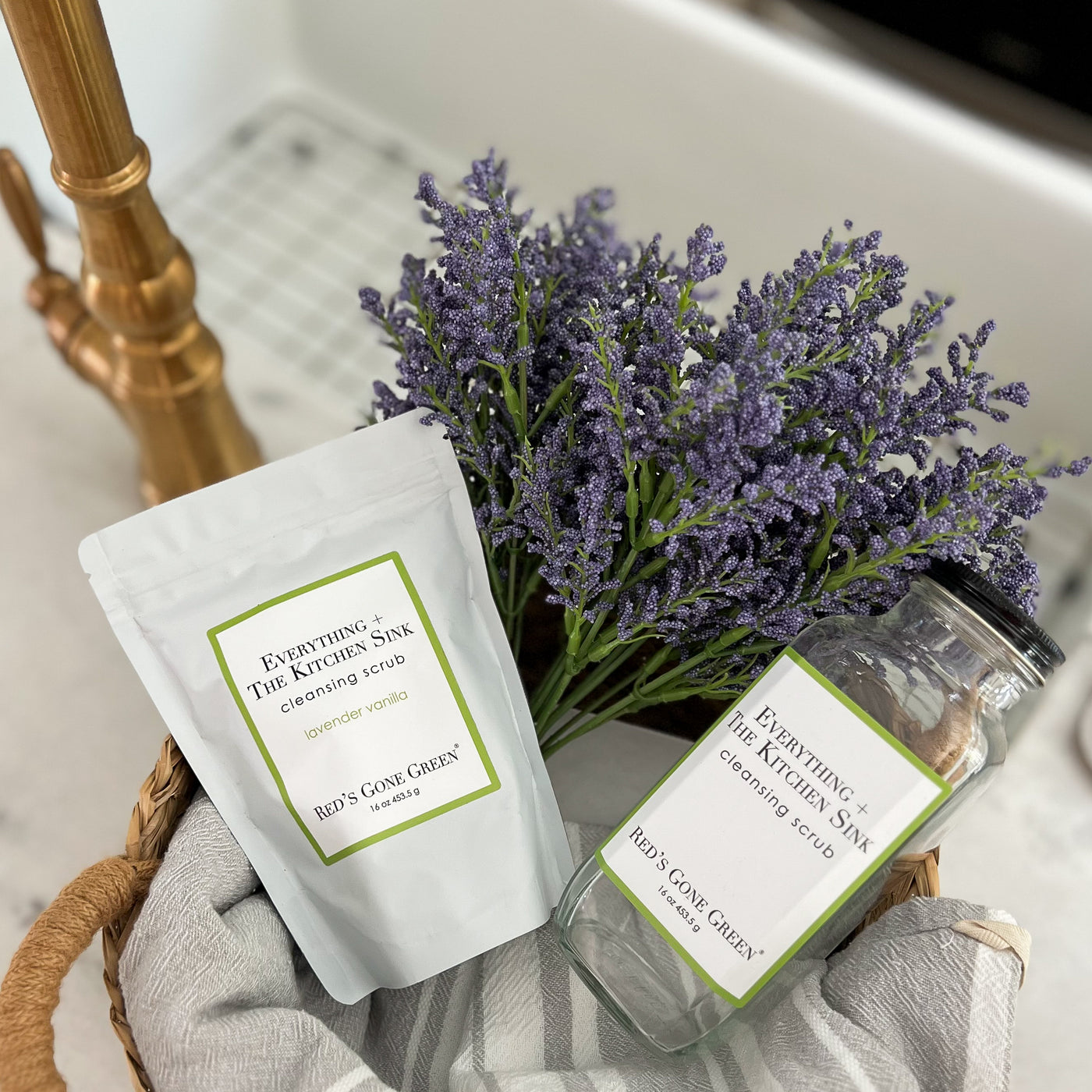 Lavender Vanilla Cleansing Scrub Set