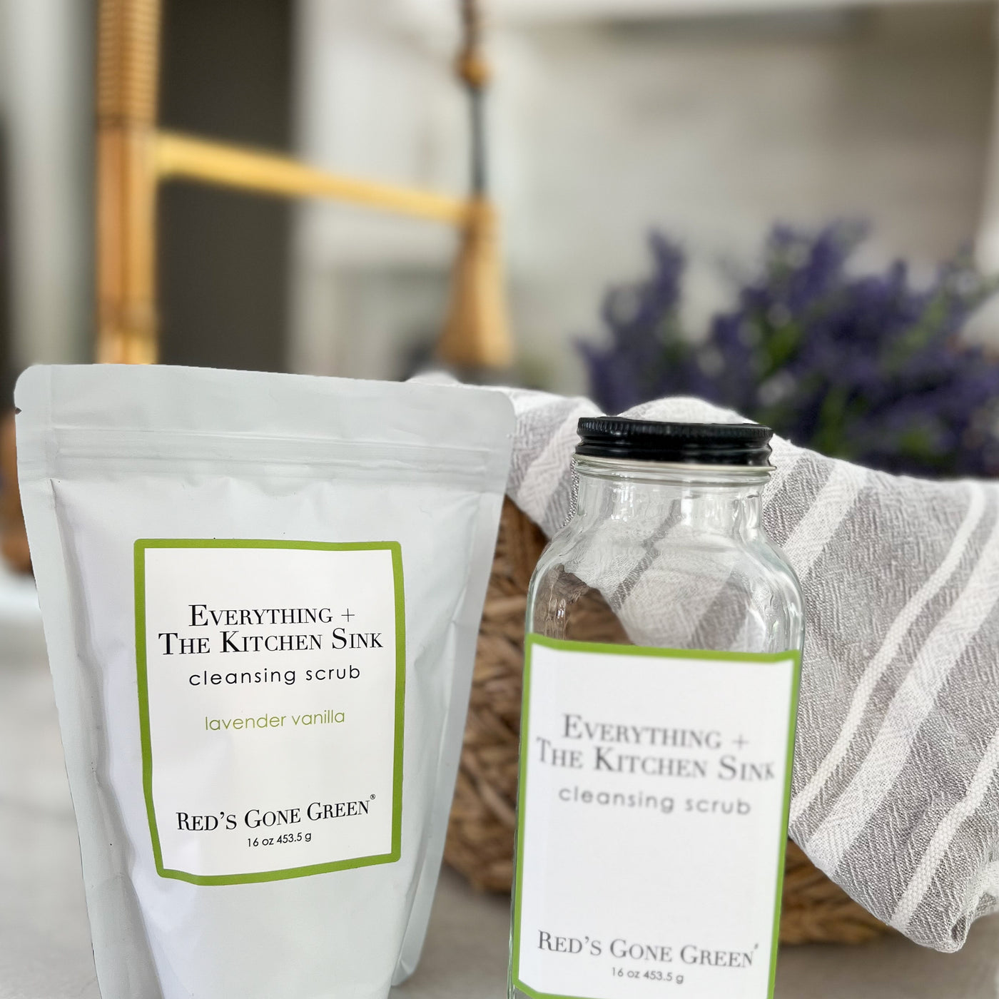 Lavender Vanilla Cleansing Scrub Set