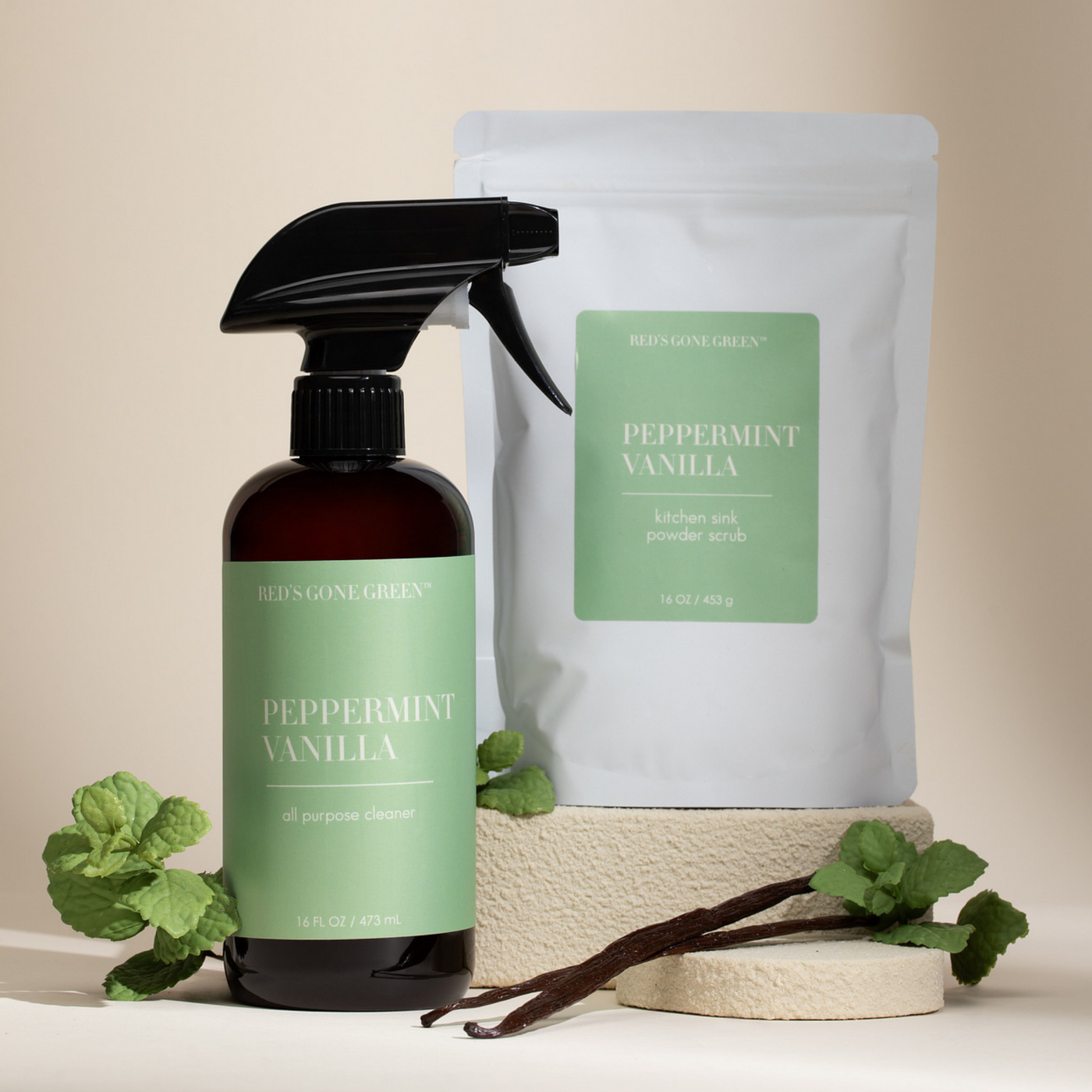 Peppermint Vanilla Cleaning Set