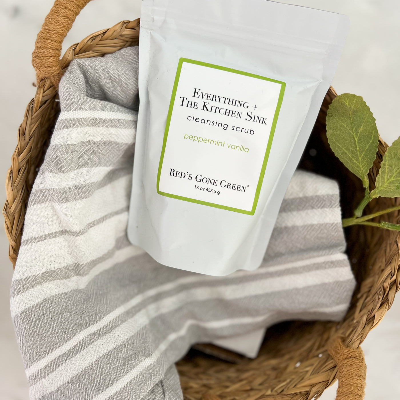 Peppermint Vanilla Cleansing Sink Scrub, 16 oz