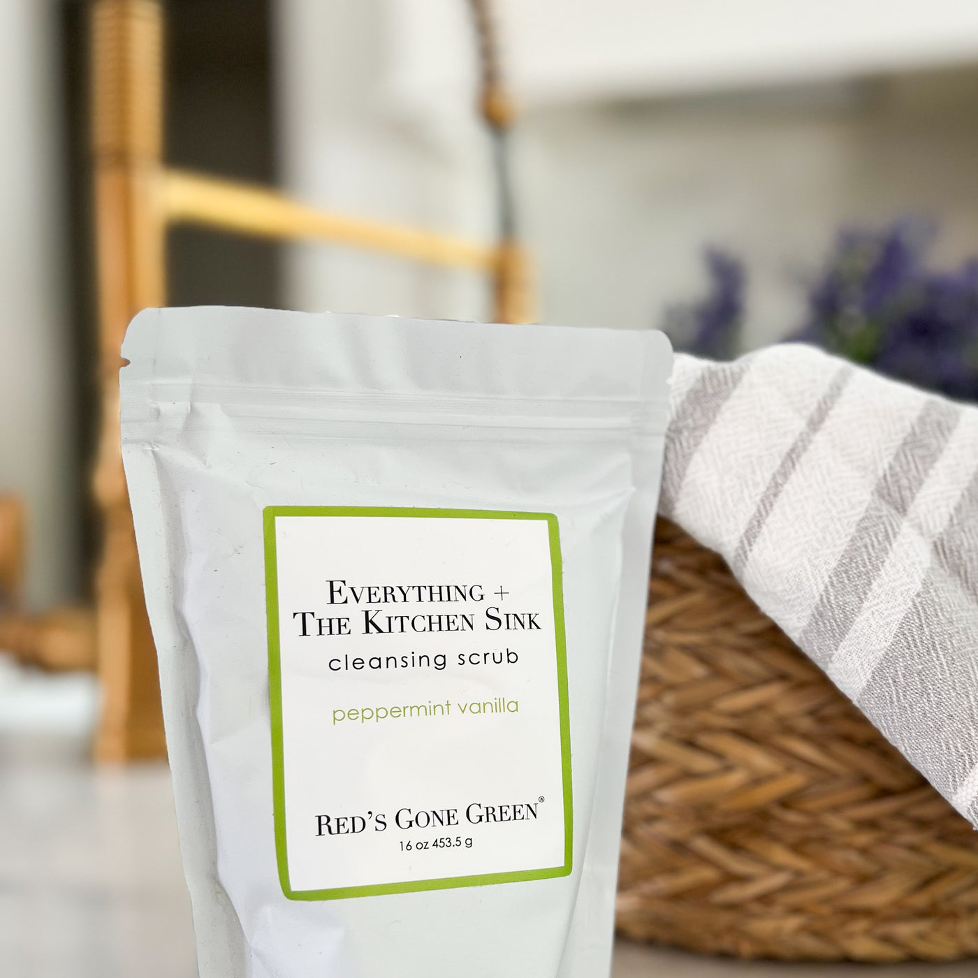 Peppermint Vanilla Cleansing Sink Scrub, 16 oz