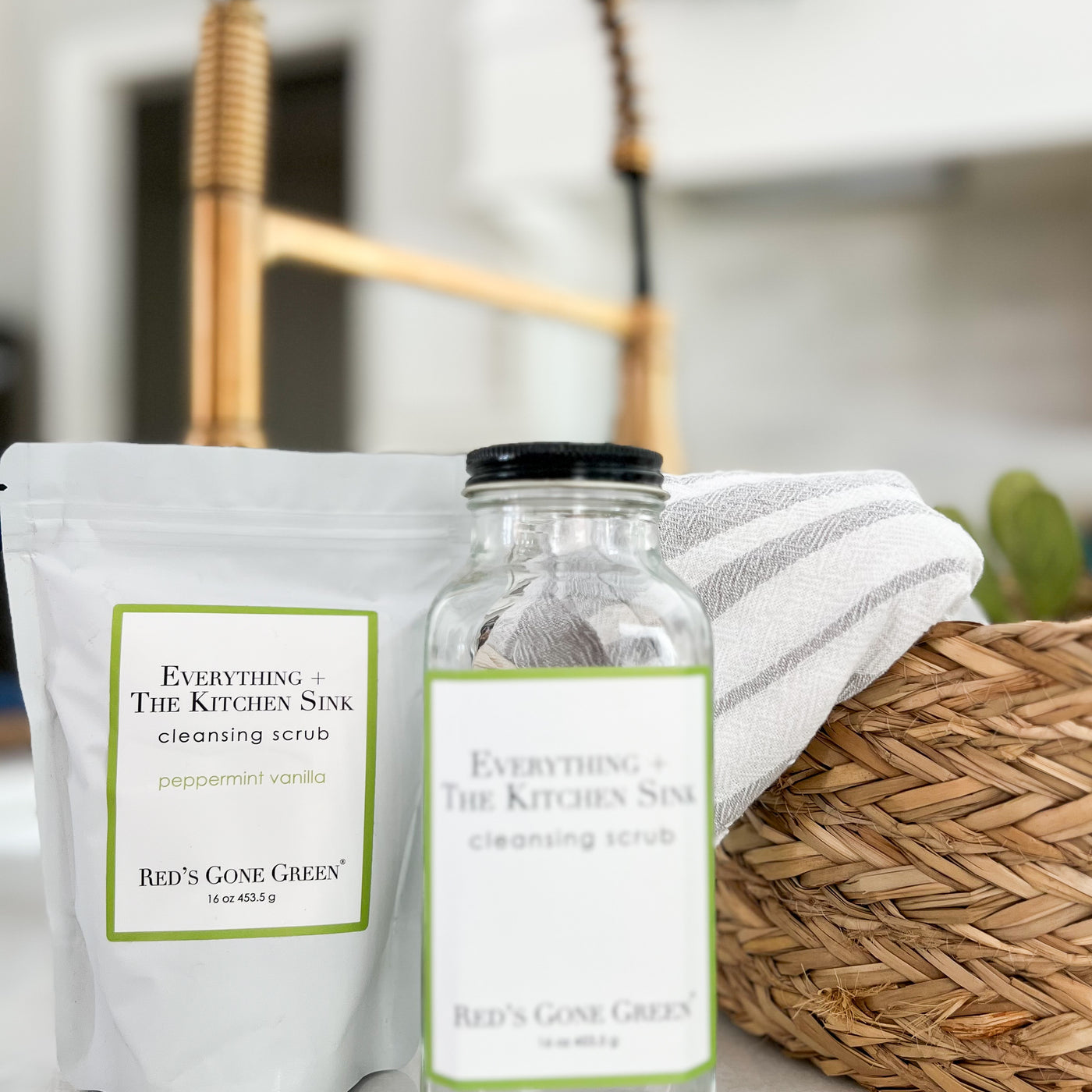 Peppermint Vanilla Cleansing Scrub Set
